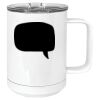 15 oz. White Vacuum Insulated Mug w/Slider Lid Thumbnail