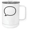 15 oz. White Vacuum Insulated Mug w/Slider Lid Thumbnail