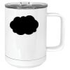 15 oz. White Vacuum Insulated Mug w/Slider Lid Thumbnail