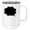 15 oz. White Vacuum Insulated Mug w/Slider Lid Thumbnail