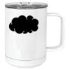 15 oz. White Vacuum Insulated Mug w/Slider Lid Thumbnail