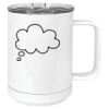 15 oz. White Vacuum Insulated Mug w/Slider Lid Thumbnail