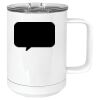 15 oz. White Vacuum Insulated Mug w/Slider Lid Thumbnail