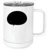 15 oz. White Vacuum Insulated Mug w/Slider Lid Thumbnail