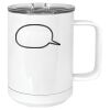 15 oz. White Vacuum Insulated Mug w/Slider Lid Thumbnail