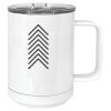 15 oz. White Vacuum Insulated Mug w/Slider Lid Thumbnail