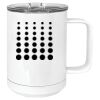 15 oz. White Vacuum Insulated Mug w/Slider Lid Thumbnail