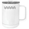15 oz. White Vacuum Insulated Mug w/Slider Lid Thumbnail