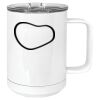 15 oz. White Vacuum Insulated Mug w/Slider Lid Thumbnail