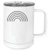 15 oz. White Vacuum Insulated Mug w/Slider Lid Thumbnail