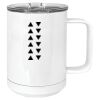 15 oz. White Vacuum Insulated Mug w/Slider Lid Thumbnail