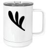 15 oz. White Vacuum Insulated Mug w/Slider Lid Thumbnail