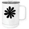 15 oz. White Vacuum Insulated Mug w/Slider Lid Thumbnail