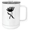 15 oz. White Vacuum Insulated Mug w/Slider Lid Thumbnail