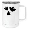 15 oz. White Vacuum Insulated Mug w/Slider Lid Thumbnail