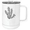 15 oz. White Vacuum Insulated Mug w/Slider Lid Thumbnail