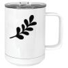 15 oz. White Vacuum Insulated Mug w/Slider Lid Thumbnail