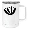 15 oz. White Vacuum Insulated Mug w/Slider Lid Thumbnail