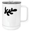 15 oz. White Vacuum Insulated Mug w/Slider Lid Thumbnail