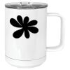 15 oz. White Vacuum Insulated Mug w/Slider Lid Thumbnail