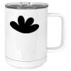 15 oz. White Vacuum Insulated Mug w/Slider Lid Thumbnail