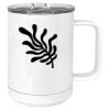 15 oz. White Vacuum Insulated Mug w/Slider Lid Thumbnail