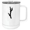 15 oz. White Vacuum Insulated Mug w/Slider Lid Thumbnail
