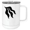 15 oz. White Vacuum Insulated Mug w/Slider Lid Thumbnail
