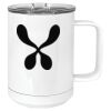 15 oz. White Vacuum Insulated Mug w/Slider Lid Thumbnail