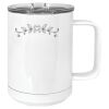 15 oz. White Vacuum Insulated Mug w/Slider Lid Thumbnail