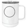 15 oz. White Vacuum Insulated Mug w/Slider Lid Thumbnail