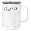 15 oz. White Vacuum Insulated Mug w/Slider Lid Thumbnail