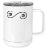 15 oz. White Vacuum Insulated Mug w/Slider Lid Thumbnail