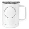 15 oz. White Vacuum Insulated Mug w/Slider Lid Thumbnail