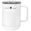 15 oz. White Vacuum Insulated Mug w/Slider Lid Thumbnail