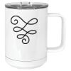 15 oz. White Vacuum Insulated Mug w/Slider Lid Thumbnail