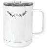 15 oz. White Vacuum Insulated Mug w/Slider Lid Thumbnail