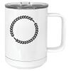 15 oz. White Vacuum Insulated Mug w/Slider Lid Thumbnail