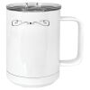 15 oz. White Vacuum Insulated Mug w/Slider Lid Thumbnail