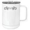 15 oz. White Vacuum Insulated Mug w/Slider Lid Thumbnail