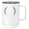 15 oz. White Vacuum Insulated Mug w/Slider Lid Thumbnail