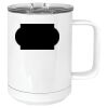 15 oz. White Vacuum Insulated Mug w/Slider Lid Thumbnail