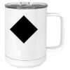 15 oz. White Vacuum Insulated Mug w/Slider Lid Thumbnail