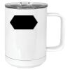 15 oz. White Vacuum Insulated Mug w/Slider Lid Thumbnail