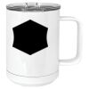 15 oz. White Vacuum Insulated Mug w/Slider Lid Thumbnail
