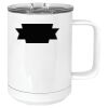 15 oz. White Vacuum Insulated Mug w/Slider Lid Thumbnail