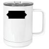 15 oz. White Vacuum Insulated Mug w/Slider Lid Thumbnail