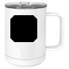15 oz. White Vacuum Insulated Mug w/Slider Lid Thumbnail
