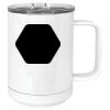 15 oz. White Vacuum Insulated Mug w/Slider Lid Thumbnail