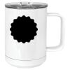 15 oz. White Vacuum Insulated Mug w/Slider Lid Thumbnail